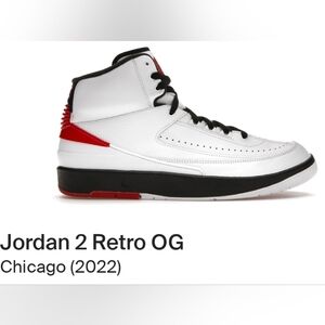 Jordan 2 Retro OG - White, Black, Red Sz 13